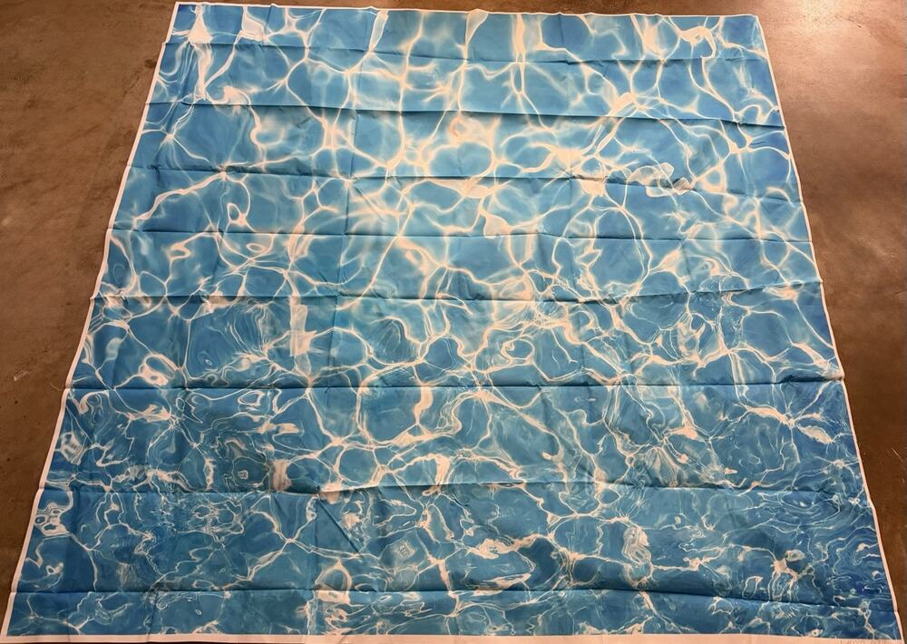 6x6ft Shining Blue Sea Water Ripple Background